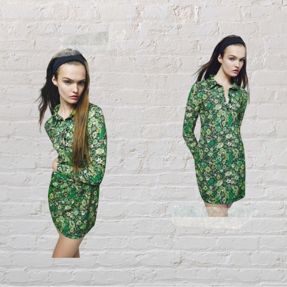 Zara Retro Floral Mini Dress - Picture 5 of 5